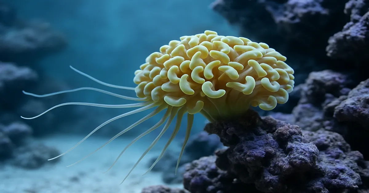 What Is the Long Flat Bubble Part on My Hammer Coral?